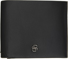 BOSS Black Goatskin Bifold Wallet
