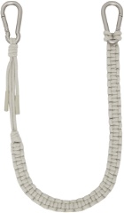 AMOMENTO Gray Long Crochet Keychain