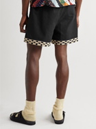 BODE - Straight-Leg Embroidered Cotton Shorts - Black