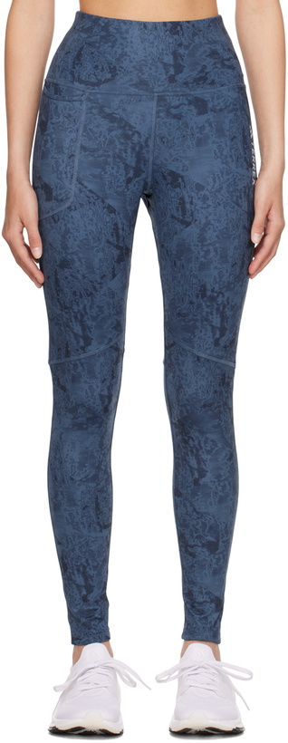 Photo: adidas Originals Blue Flatlock Stitch Leggings