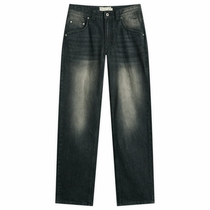 Photo: Dime Women's Relaxed Denim Pants in Sandblasted Black