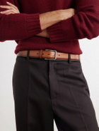 Berluti - 3.5cm Venezia Leather Belt - Brown