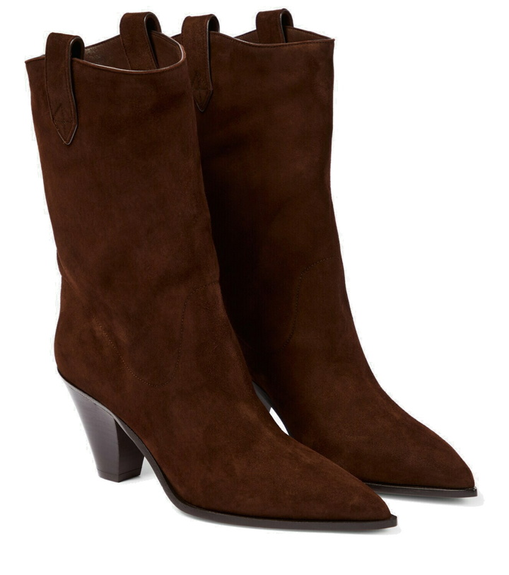 Photo: Aquazzura Boogie suede ankle boots