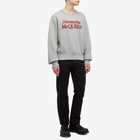 Alexander McQueen Men's Kimono Sleeve Crew Sweatshirt in Pale Grey