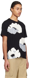 Valentino Black Floral T-Shirt