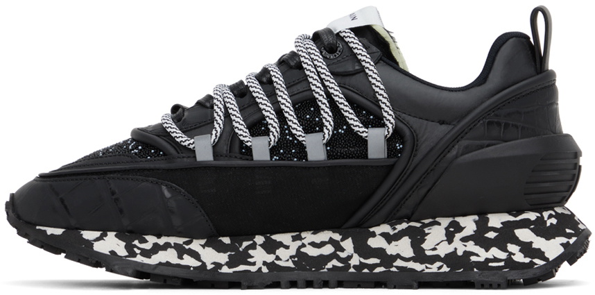 Balmain Black Racer Micro Pearl Sneakers Balmain