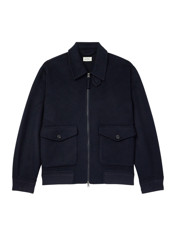 Photo: Hartford - Doug Double-Faced Wool-Blend Jacket - Blue