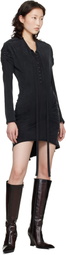 KNWLS Black Leia Minidress