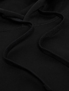 Nike - Logo-Embroidered Cotton-Blend Jersey Hoodie - Black