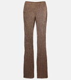 Cala de la Cruz Dries lamé flared pants