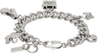 Marc Jacobs Silver 'The Mini Icon Charm' Bracelet