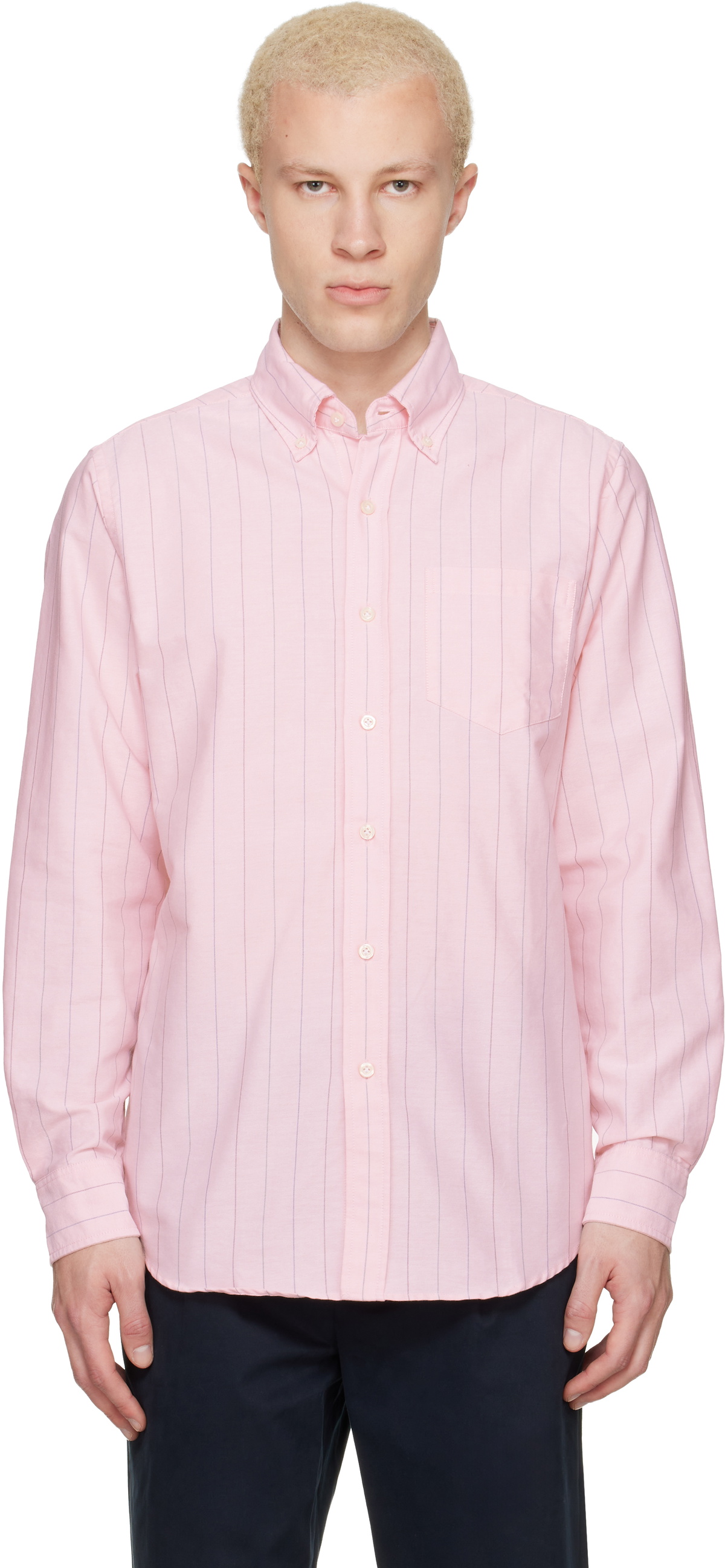 Noah Oxford Striped Shirt Noah NYC