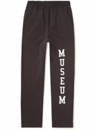 Museum Of Peace & Quiet - Varsity Straight-Leg Logo-Print Cotton-Jersey Sweatpants - Brown