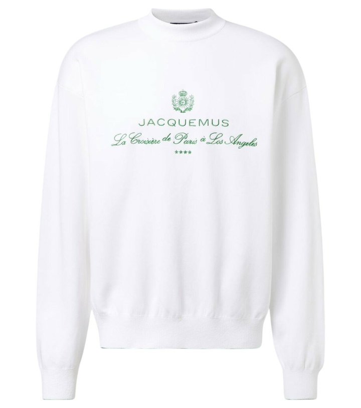 Photo: Jacquemus Venice logo embroidered sweatshirt