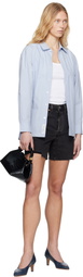 Levi's Black 501 Mid Thigh Denim Shorts