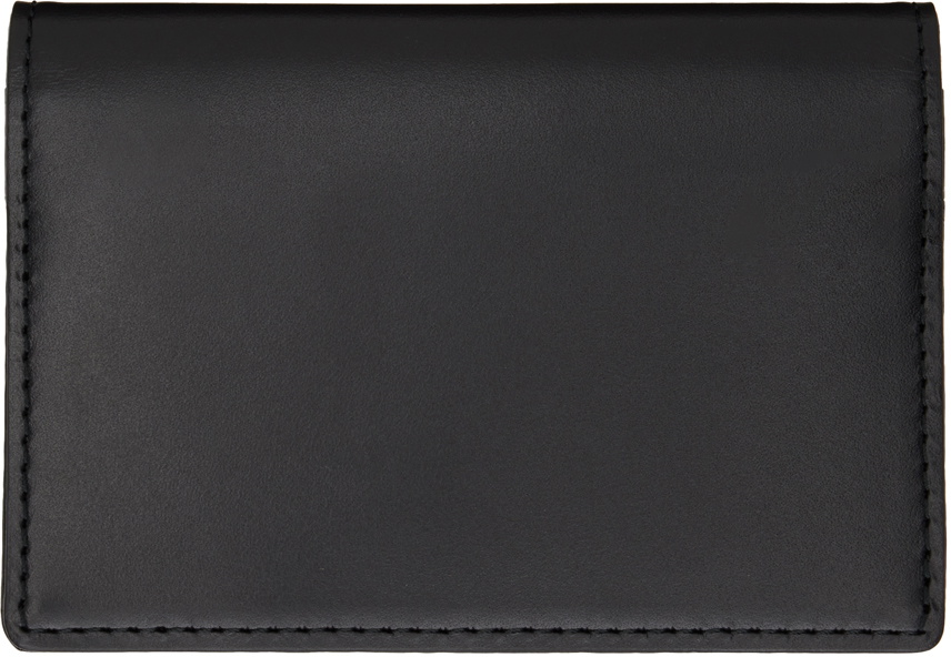 YOHJI YAMAMOTO Black Logo Card Holder