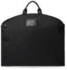 HUGO BOSS - Leather-Trimmed Nylon Garment Bag - Black