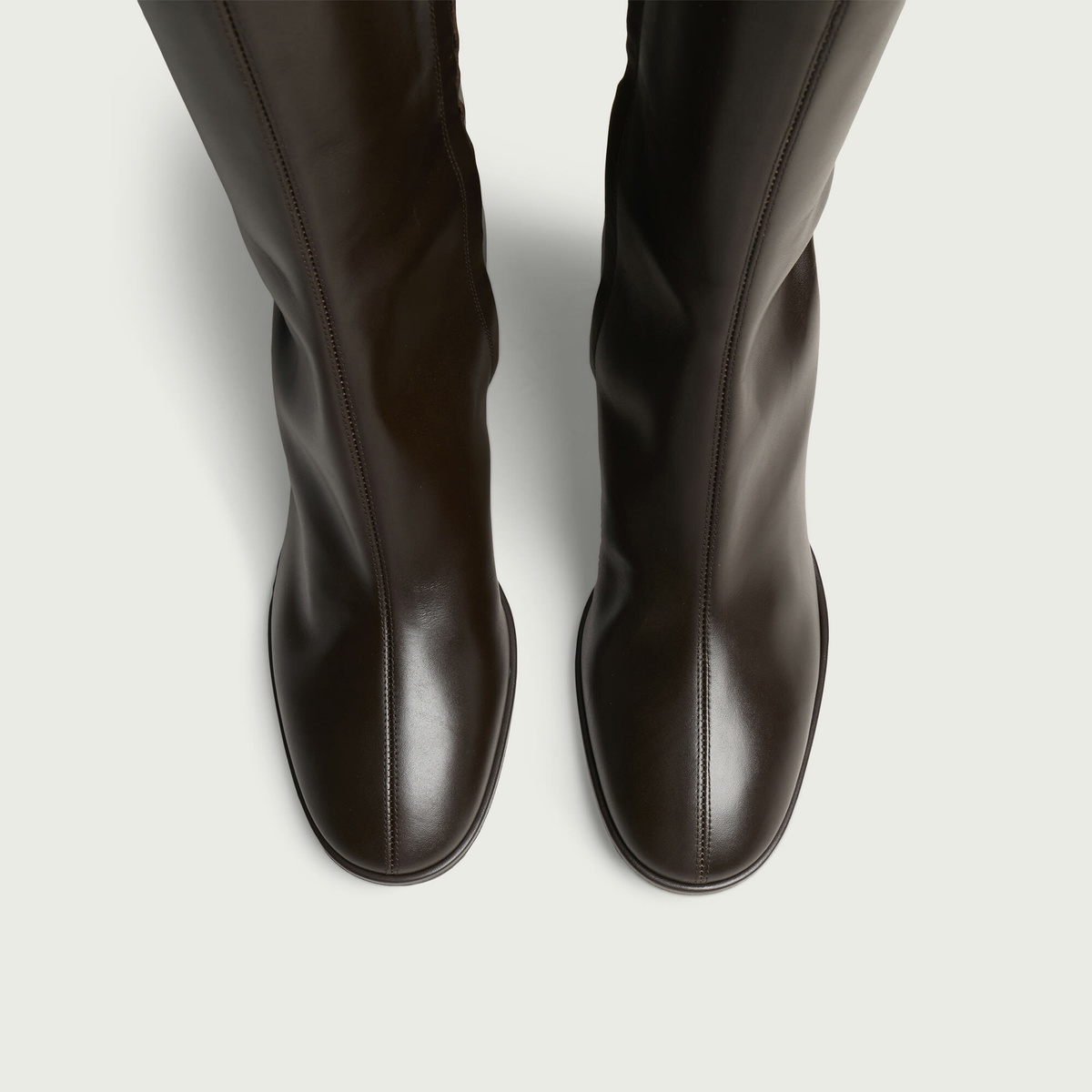 Aeyde Women's Catherine Knee High Boots in Moka