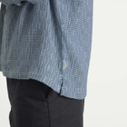 Folk Men's Patch Overshirt in Blue Basketweave