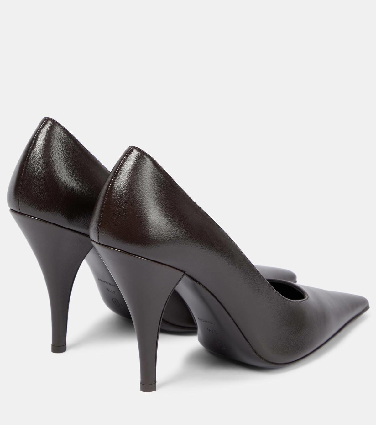 The Row Lana leather pumps