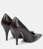 The Row Lana leather pumps