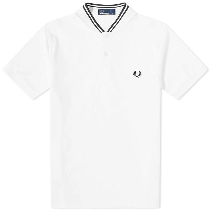 Photo: Fred Perry Authentic Bomber Collar Polo White