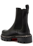 Christian Louboutin Emilia Pyraclou Embellished Leather Chelsea Boots Black
