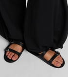 Christen Double Belt leather sandals