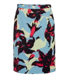 Dries Van Noten - Floral satin miniskirt