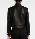 Nili Lotan Hadley cropped leather jacket