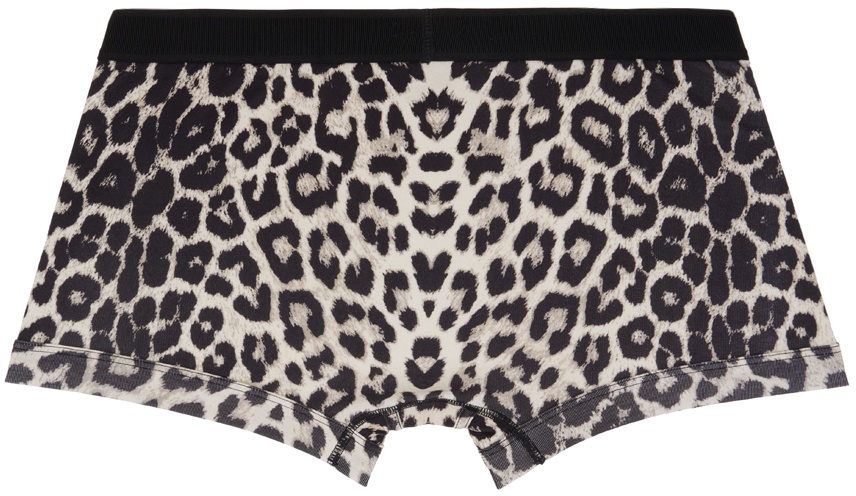 TOM FORD Off-White & Gray Snow Leopard Boxer Briefs TOM FORD