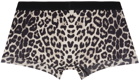 TOM FORD Off-White & Gray Snow Leopard Boxer Briefs