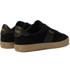 POLO RALPH LAUREN - Court Striped Suede Sneakers - Black