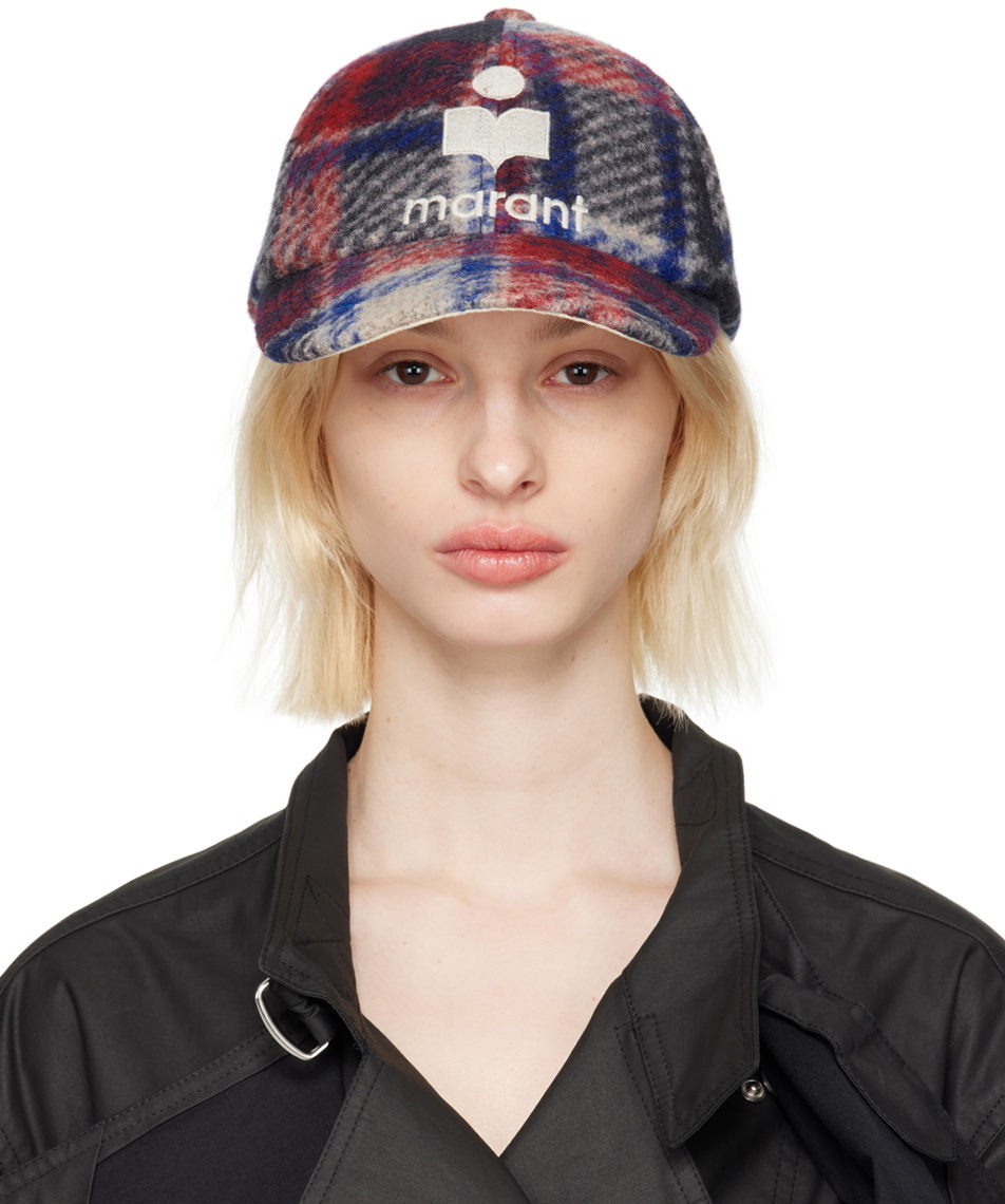 Isabel Marant Blue & Red Tyron Cap Isabel Marant