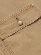 OrSlow - Corduroy-Trimmed Cotton-Canvas Chore Jacket - Brown