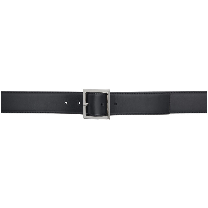 Amiri Black and Silver Classic Belt