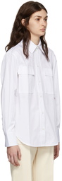 Victoria Beckham White Organic Cotton Shirt