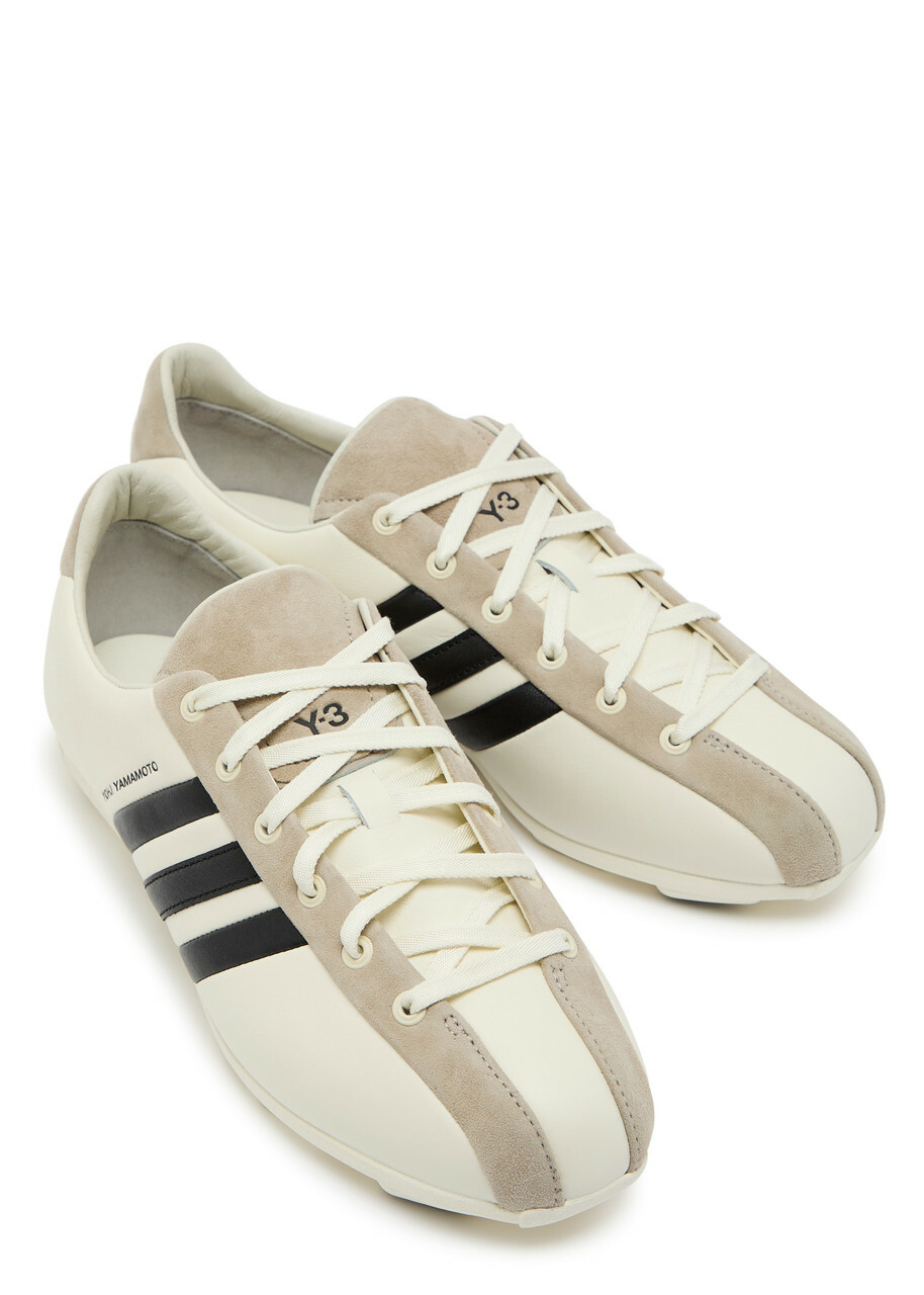 Y-3 Y-3 Panelled Leather Sneakers White