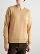 Kingsman - Slim-Fit Cashmere and Linen-Blend Sweater - Neutrals