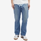 A Bathing Ape Men's Twin Star Relaxed Fot Jeans in Light Indigo
