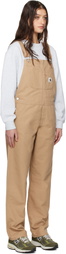 Carhartt Work In Progress Beige Bib Straight Overalls