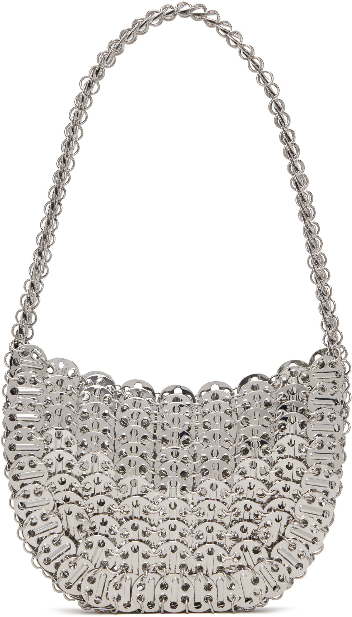 Rabanne Silver Iconic 1969 Moon Bag Paco Rabanne