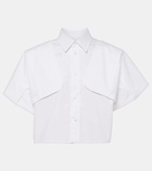 MM6 Maison Margiela Cotton cropped shirt