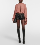 Tom Ford - Leather micro shorts