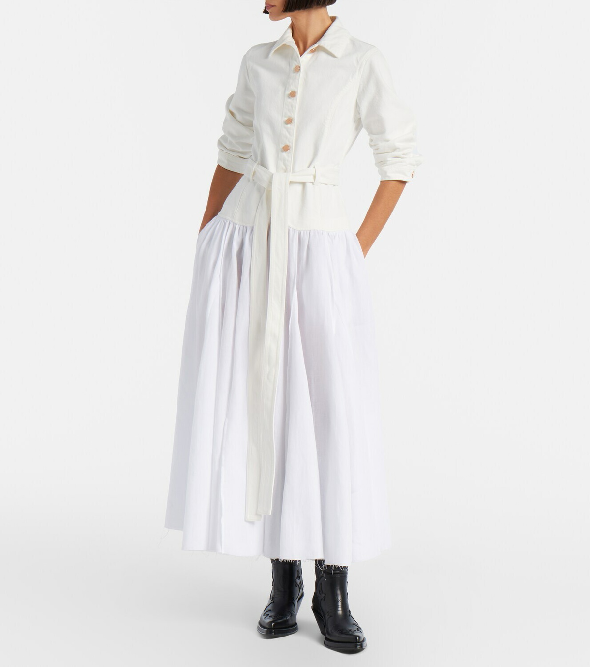 Gabriela Hearst Delyth cotton and linen maxi dress