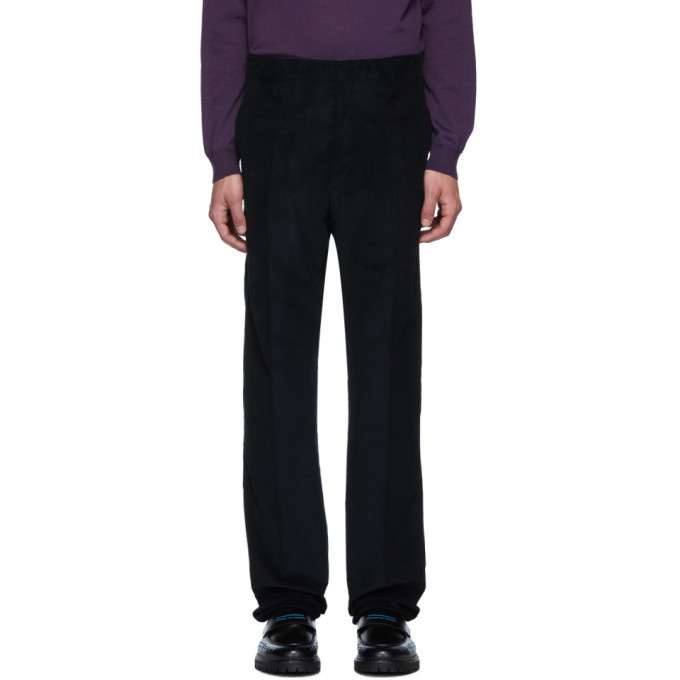 Photo: Lanvin Navy Straight Trousers