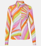 Pucci Iride satin jersey shirt
