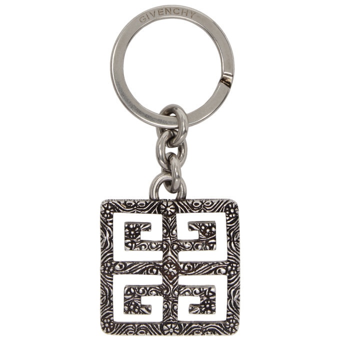 Photo: Givenchy Silver 4G Engraved Keychain