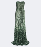 Jenny Packham Kimi sequined strapless gown