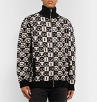 Gucci - Logo-Jacquard Wool Zip-Up Cardigan - Black